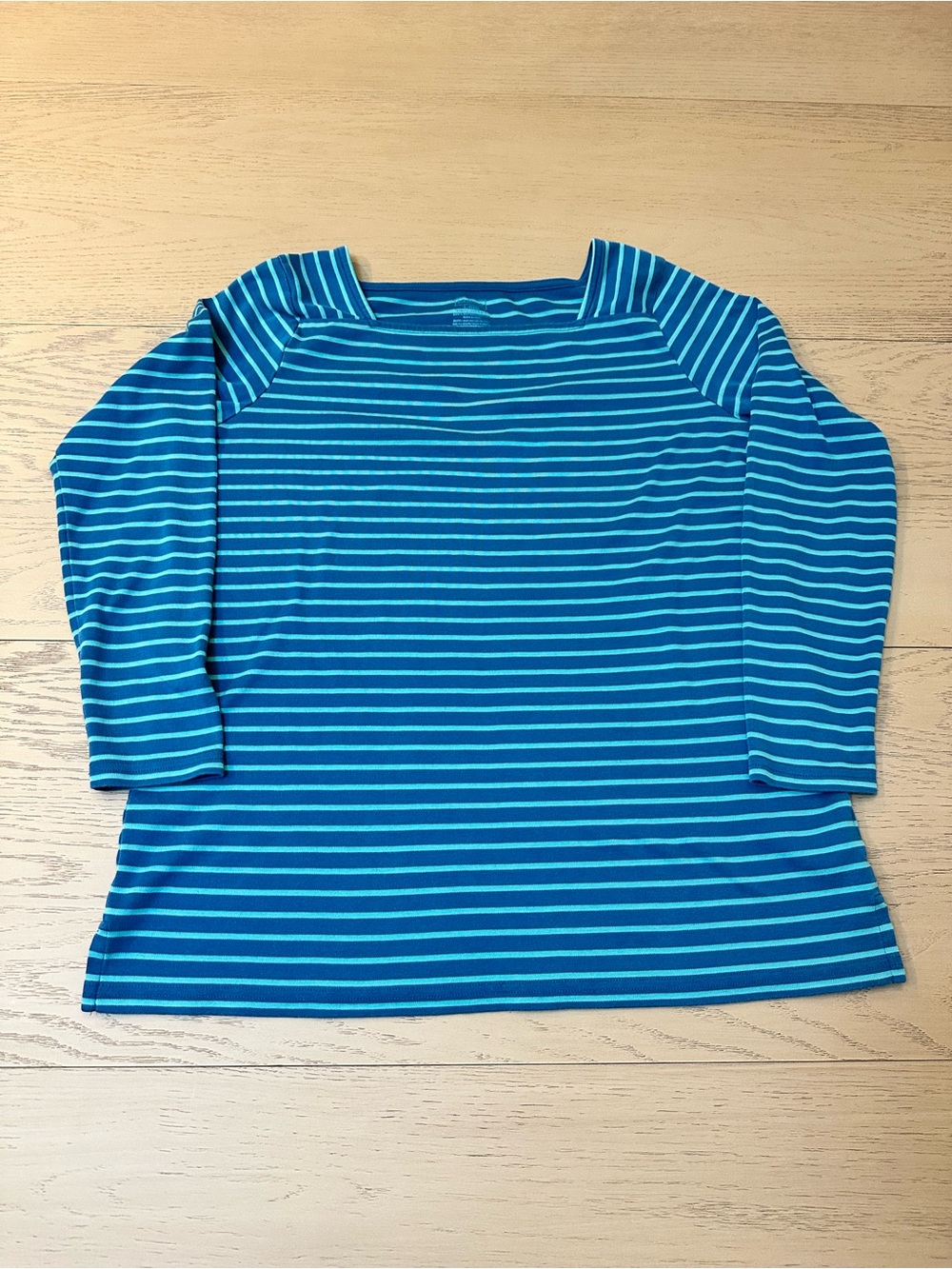 LL Bean Women’s Supima Cotton Square neck 515075 long sleeve Large